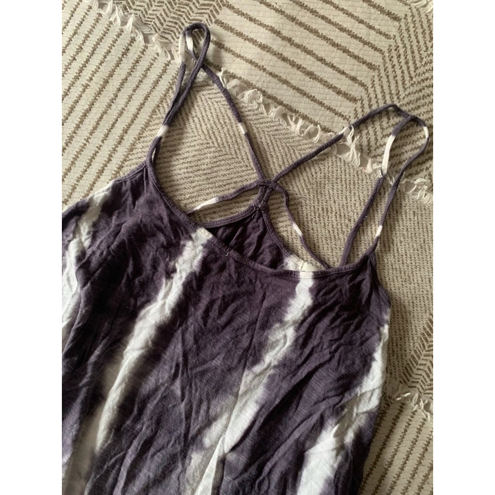 Gray and White Tie Dye Strappy Forever 21 Tank - Picture 1 of 4
